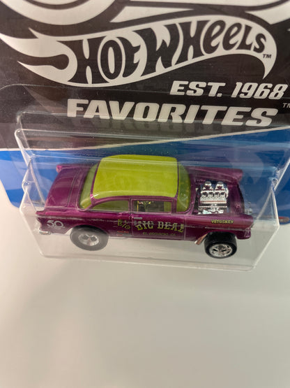 Hot Wheels 1/64 50th Favorites ‘55 Chevy Bel Air Gasser Pink