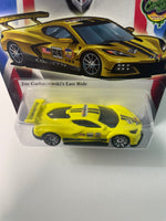 Hot Wheels 1/64 Convention Newsletter Exclusive Chevrolet Corvette C8.R w/ Sticker Yellow