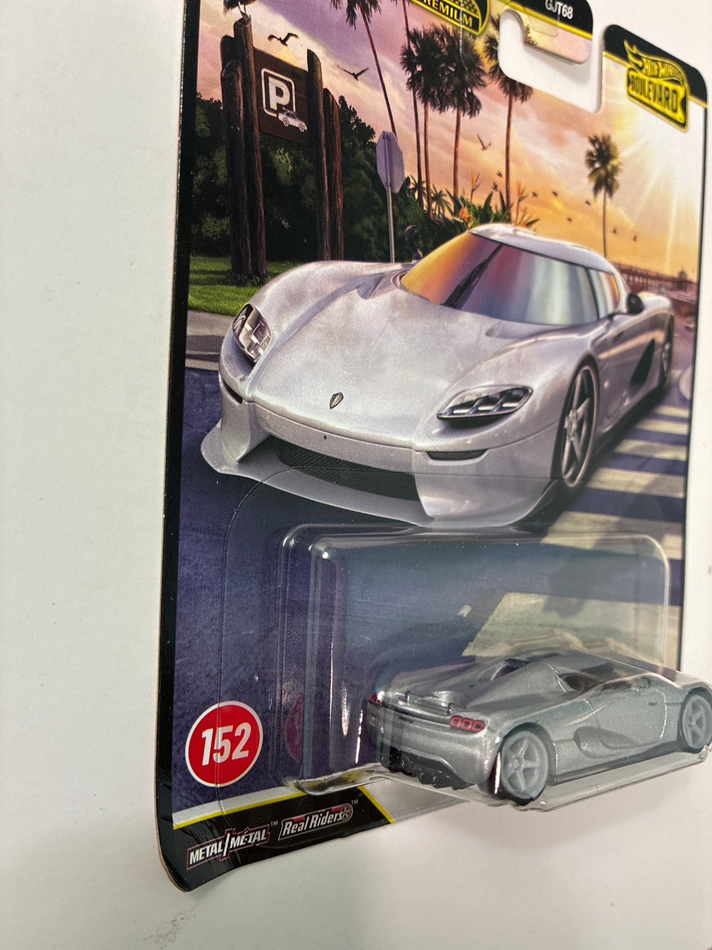 Hot Wheels 1/64 2026 Boulevard Mix H Koenigsegg CC850 Silver - JHW21 - Damaged Box