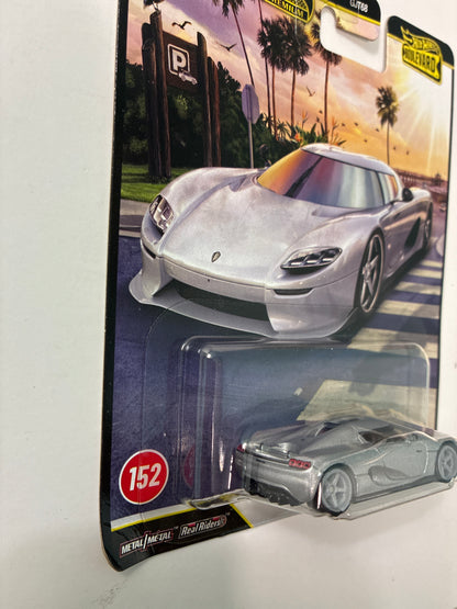 Hot Wheels 1/64 2026 Boulevard Mix H Koenigsegg CC850 Silver - JHW21 - Damaged Box
