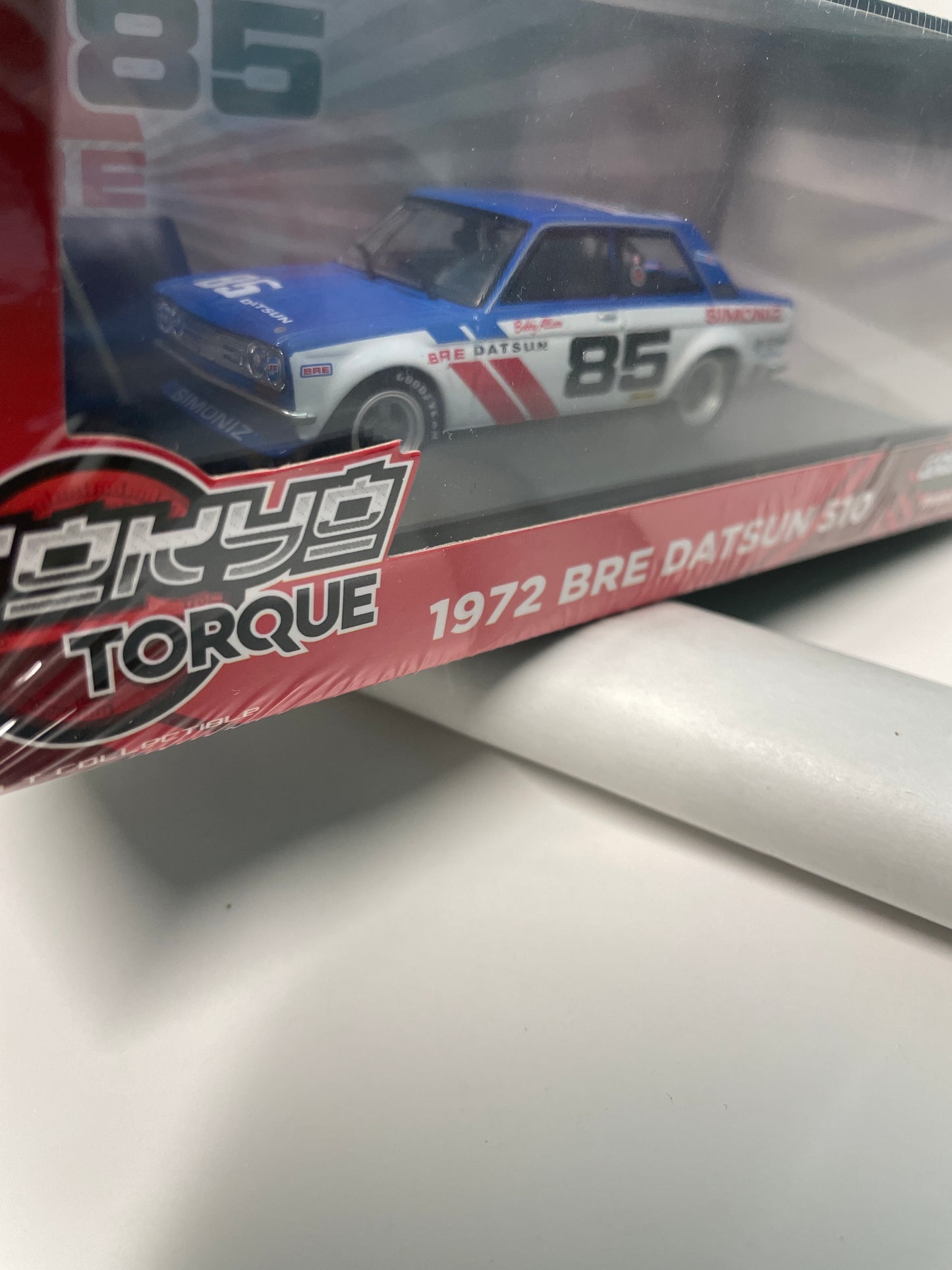 Greenlight 1/43 Torque 1972 BRE Datsun 510 n85 Blue & White