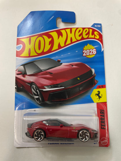 Hot Wheels 1/64 Ferrari 12Cilindri Red - Damaged Box