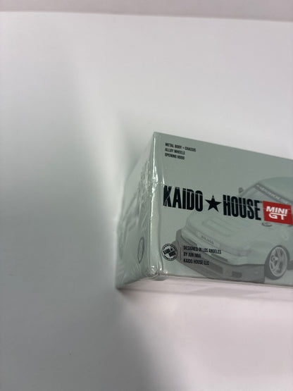 Mini GT x Kaido House 1/64 Nissan Silvia S13-R Kaido Works V1 Green - KHMG232 - Damaged Box