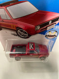 Hot Wheels 1/64 Volkswagen Caddy Red - Damaged Card