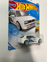 Hot Wheels 1/64 Lancia Delta Integrale Michelin White - Damaged Card