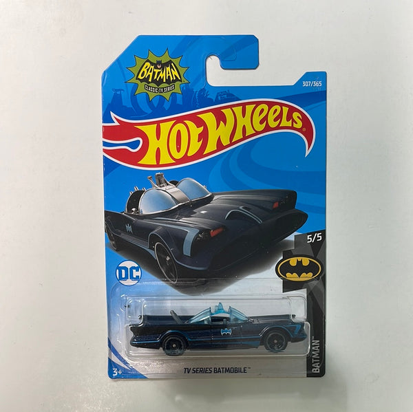 Hot Wheels TV Series Batmobile Blue - Damaged Card