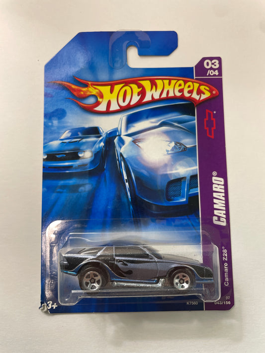 Hot Wheels 1/64 Chevrolet Camaro Z28 Blue - Damaged Box