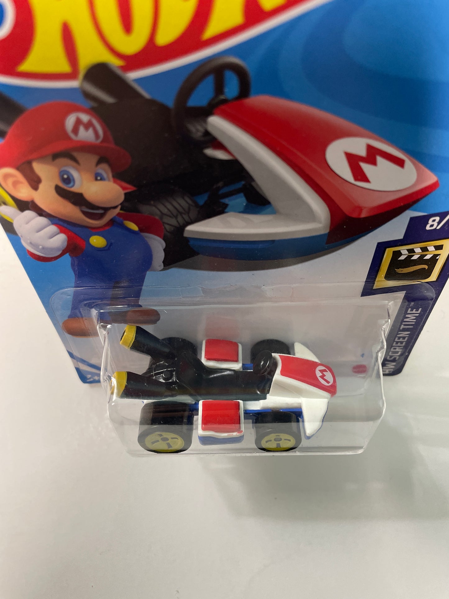 Hot Wheels 1/64 Mario Kart Standard Kart Black & Red - Damaged Box