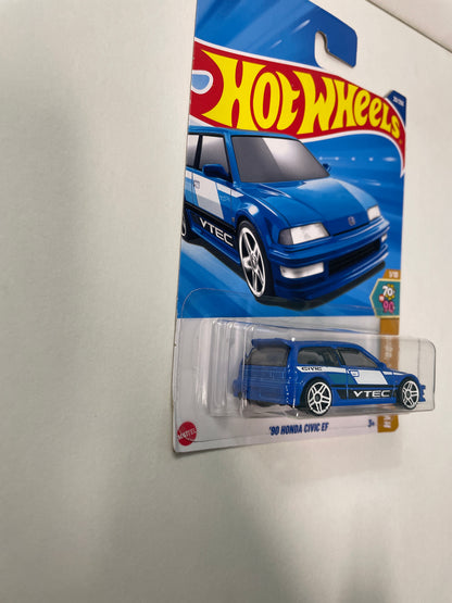 *Japan Card* Hot Wheels 1/64 ‘90 Honda Civic EF Blue