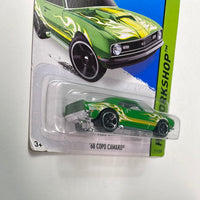 Hot Wheels 1/64 ‘68 Copo Camaro Green - Damaged Card