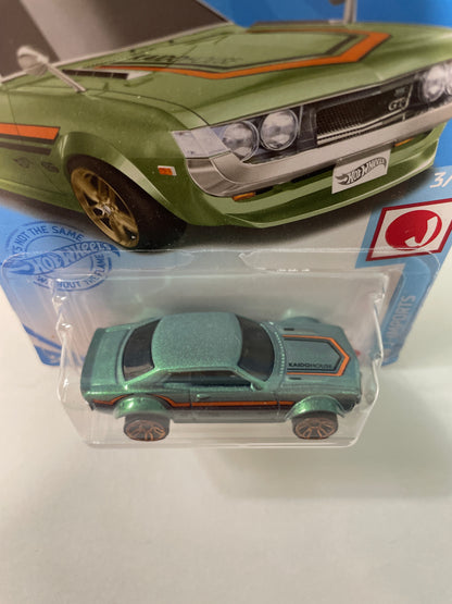 Hot Wheels 1/64 ‘70 Toyota Celica Green - Damaged Box