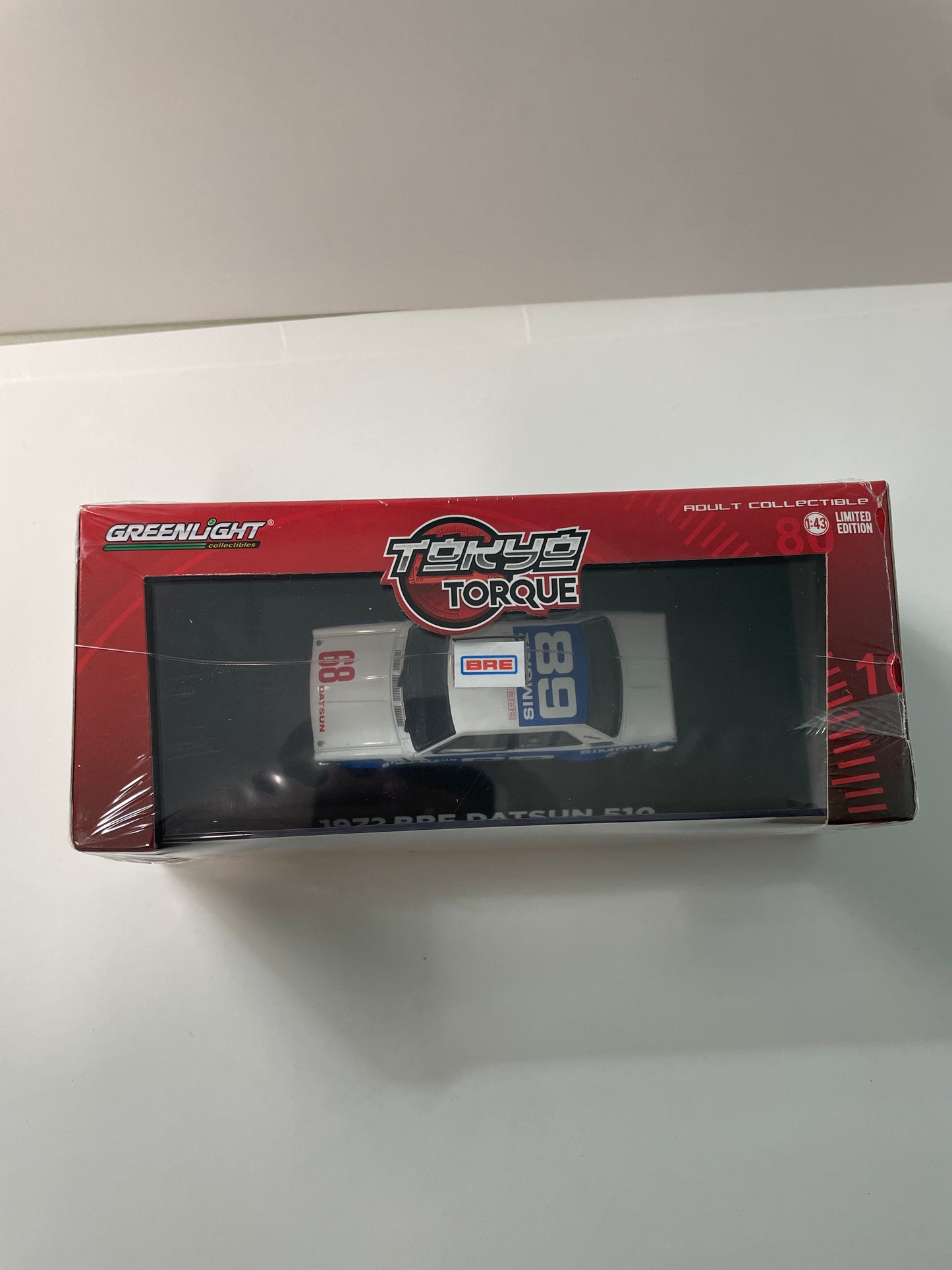 Greenlight 1/43 Torque 1972 BRE Datsun 510 n68 White & Blue