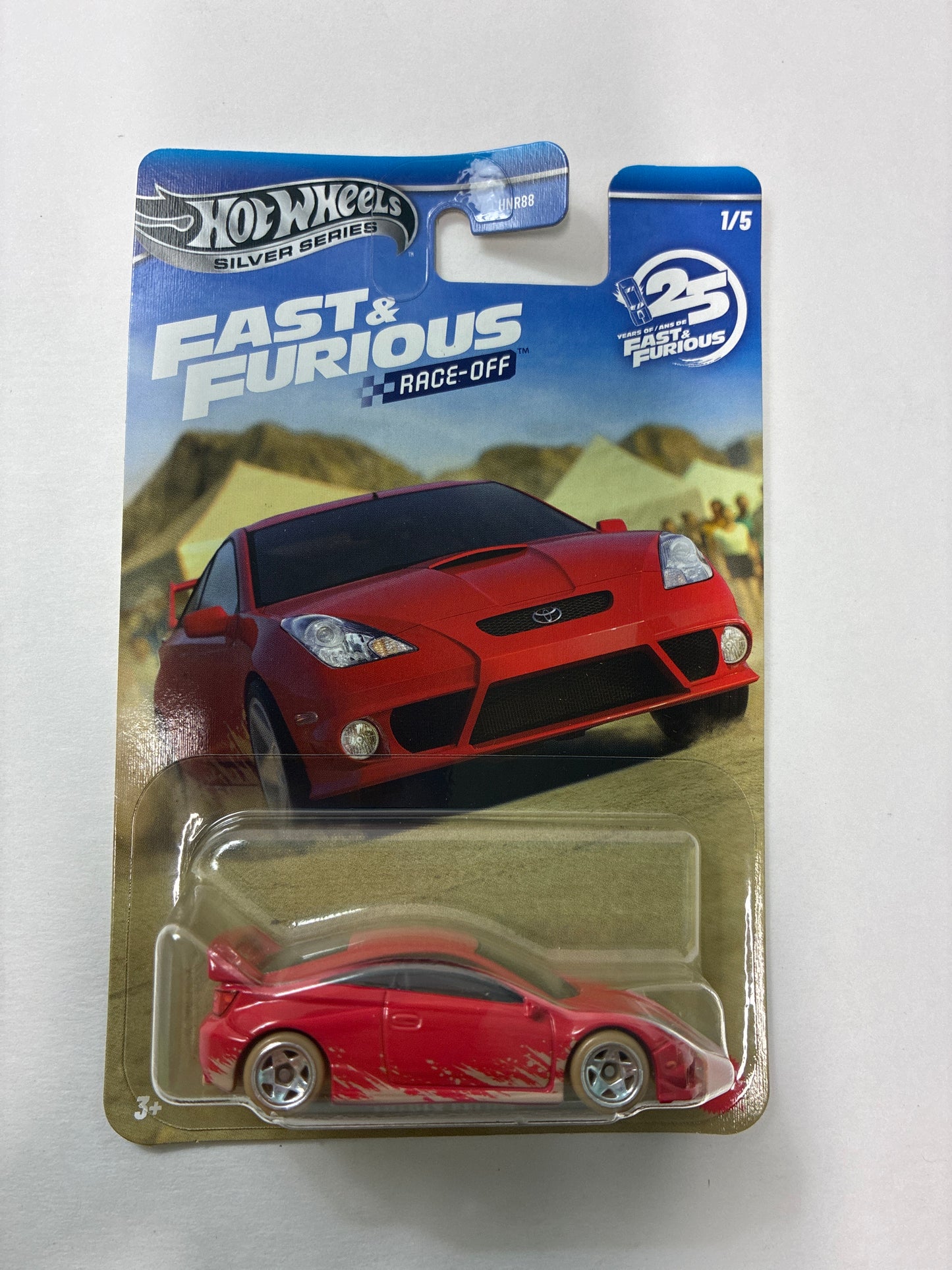Hot Wheels 1/64 Silver Series Fast and Furious Race-Off Toyota Celica Red - JKX15