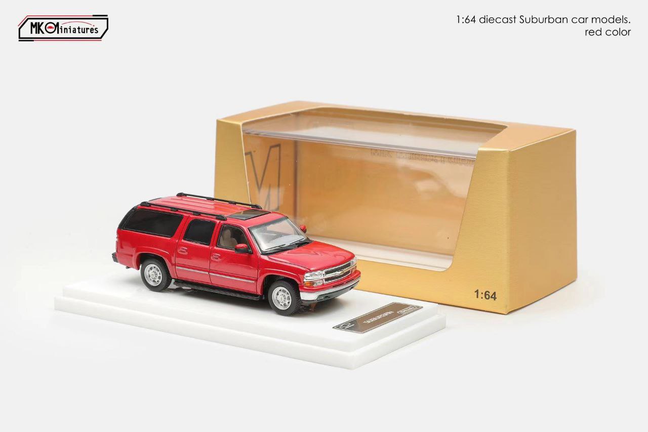 MK Miniatures 1/64 Chevrolet Suburban Red