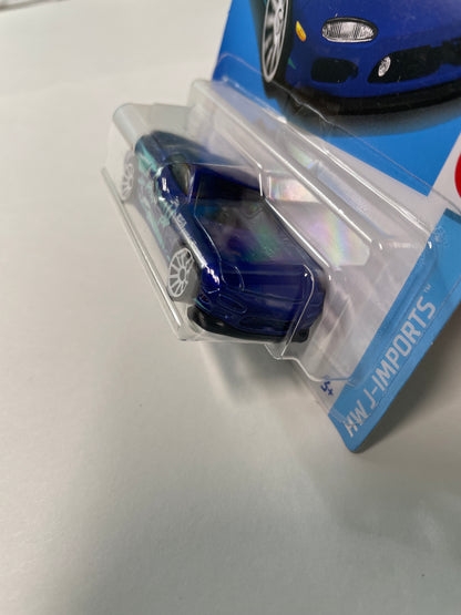 *Japan Card* Hot Wheels 1/64 '95 Mazda RX-7 Blue - Damaged Card