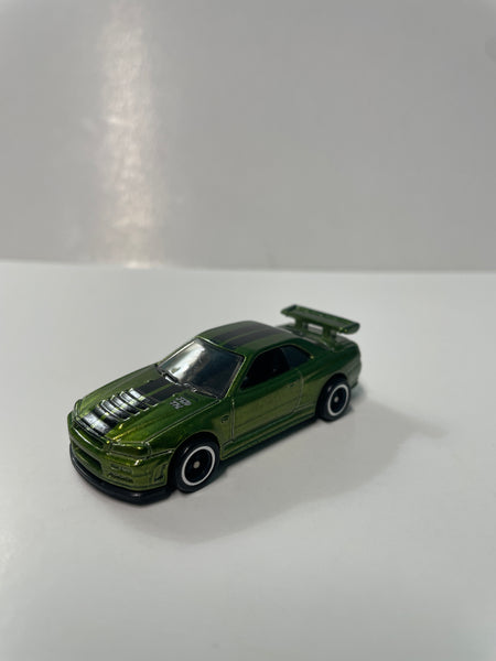*Loose* Hot Wheels 1/64 Super Treasure Hunt Nissan Skyline GT-R R34 Green