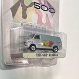 Greenlight 1/64 Hobby Exclusive 60th Annual Indianapolis 500 Mile 1976 GMC Vandura Silver