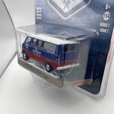 1/64 Greenlight Blue Collar Collection 1970 Ford Club Wagon Blue