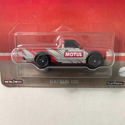 Hot Wheels 1/64 Pop Culture Vintage Oil Datsun 620 Red - Damaged Box