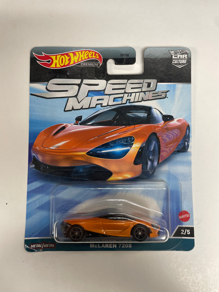 Hot Wheels 1/64 Car Culture Speed Machines McLaren 720s Orange - Damaged Box