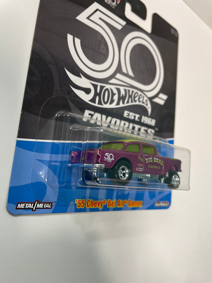 Hot Wheels 1/64 50th Favorites ‘55 Chevy Bel Air Gasser Pink