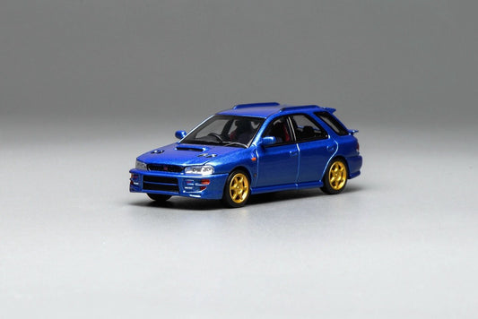 Motorhelix 1/64 Subaru Impreza Wagon WRX STI Ver. VI Customized World Rally Blue Mica - M67101