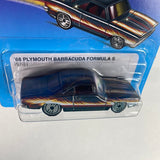 Hot Wheels 1/64 Ultra Hots ‘68 Plymouth Barracuda Formula S Black