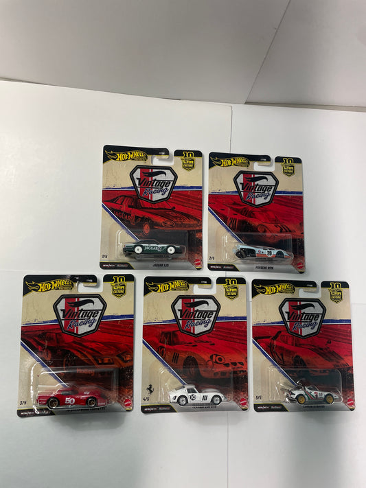 Hot Wheels 1/64 Car Culture 2026 Mix T Vintage Racing Set of 5 (FPY86-961T)