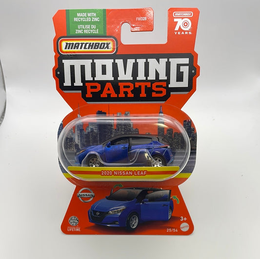 Matchbox 1/64 Moving Parts 2020 Nissan Leaf Blue