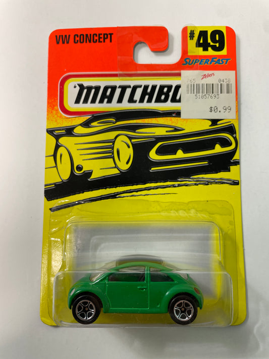 Matchbox 1/64 SuperFast Volkswagen Concept Green - Damaged Box