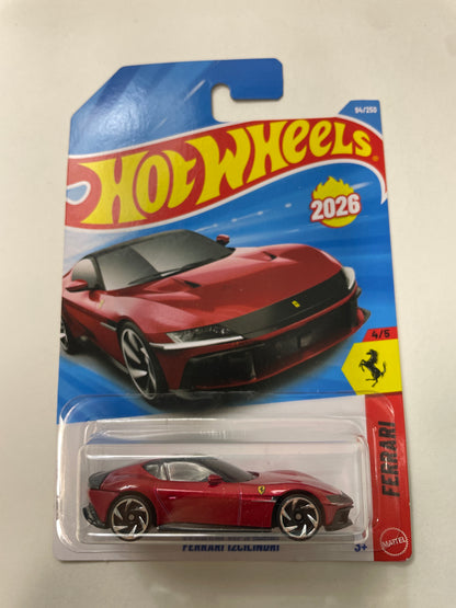 Hot Wheels 1/64 Ferrari 12Cilindri Red