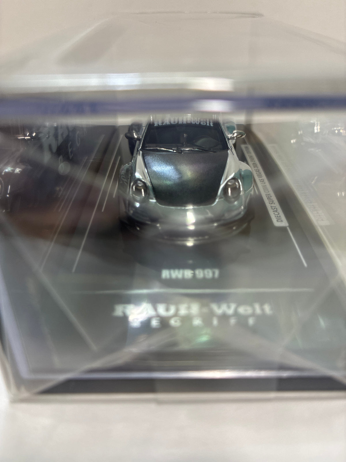 Inno64 1/64 Diecast Super Con Las Vegas 2026 Event Edition RWB Porsche 997 Chrome Silver - IN64-RWB997-DSCLV26