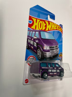 Hot Wheels 1/64 Dodge Van Purple - Damaged Card