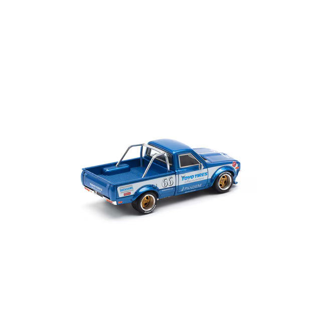 Pop Race 1/64 Pandem Datsun 620 Blue New Tooling - PR64-0217