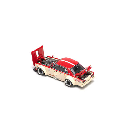 Pop Race 1/64 Nissan Skyline GT-R V8 Drift Hakosuka Watanabe Red - PR64-0075