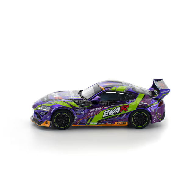 Pop Race 1/64 EVA RT Test Type-01 Goodride Pandem GR Toyota Supra Purple - PR64-0311