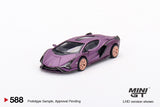 Mini GT 1/64 Lamborghini Sián FKP 37 Matte Viola SE30