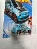 Hot Wheels 1/64 Fiat 500 #3 Blue