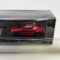 1/64 Stance Hunters BMW E46 M3 Red w/ Black Wheels