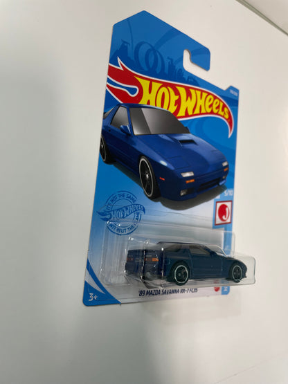 Hot Wheels 1/64 ‘89 Mazda Savanna RX7 FC3S Blue