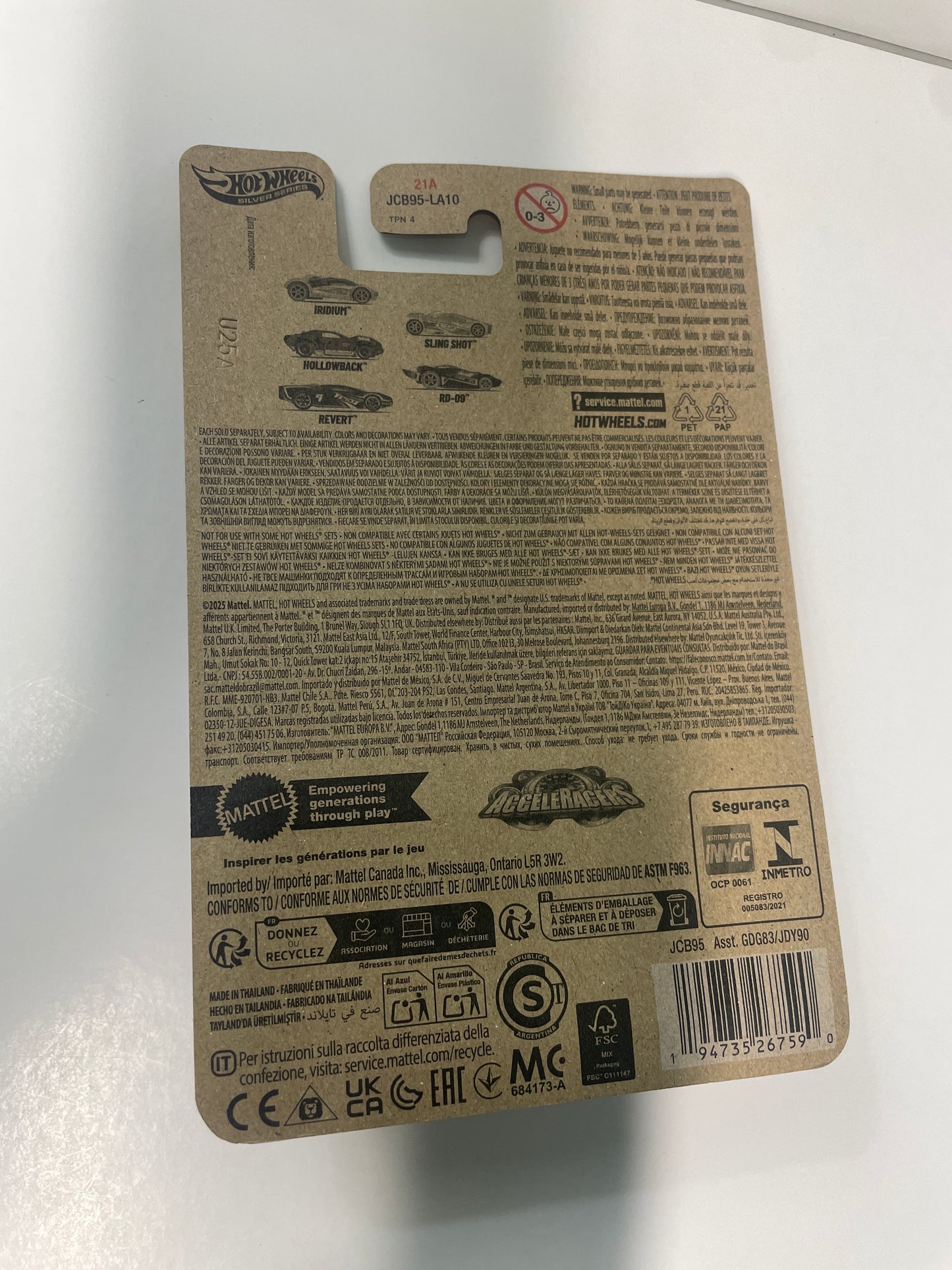 Hot Wheels 1/64 Silver Series Acceleracers Revert Teku Blue (Euro Card) - JCB95