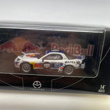 Time Micro 1/64 Mazda RX-7 Rocket Bunny Red Bull Mad Mike White