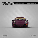 Mini Station 1/64 RWB Porsche 964 High Wing Hekigyoku Maroon