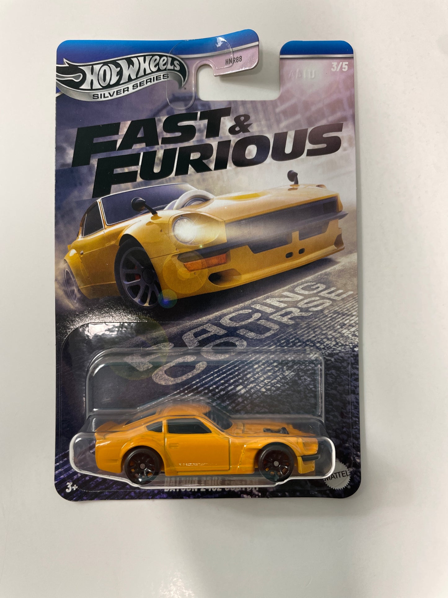 Hot Wheels 1/64 Silver Series Fast and Furious Racing Course Datsun 240z Custom Yellow