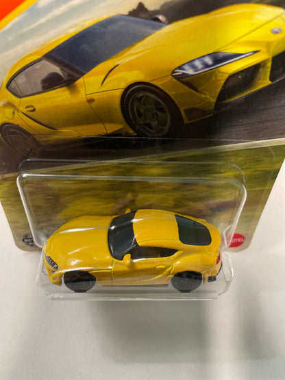 Matchbox 1/64 2023 Toyota GR Supra Yellow - Damaged Box
