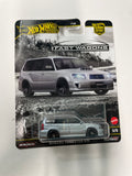 Hot Wheels 1/64 Car Culture Fast Wagons Subaru Forester STI Silver - Damaged Card