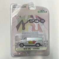 Greenlight 1/64 Hobby Exclusive 60th Annual Indianapolis 500 Mile 1976 GMC Vandura Silver