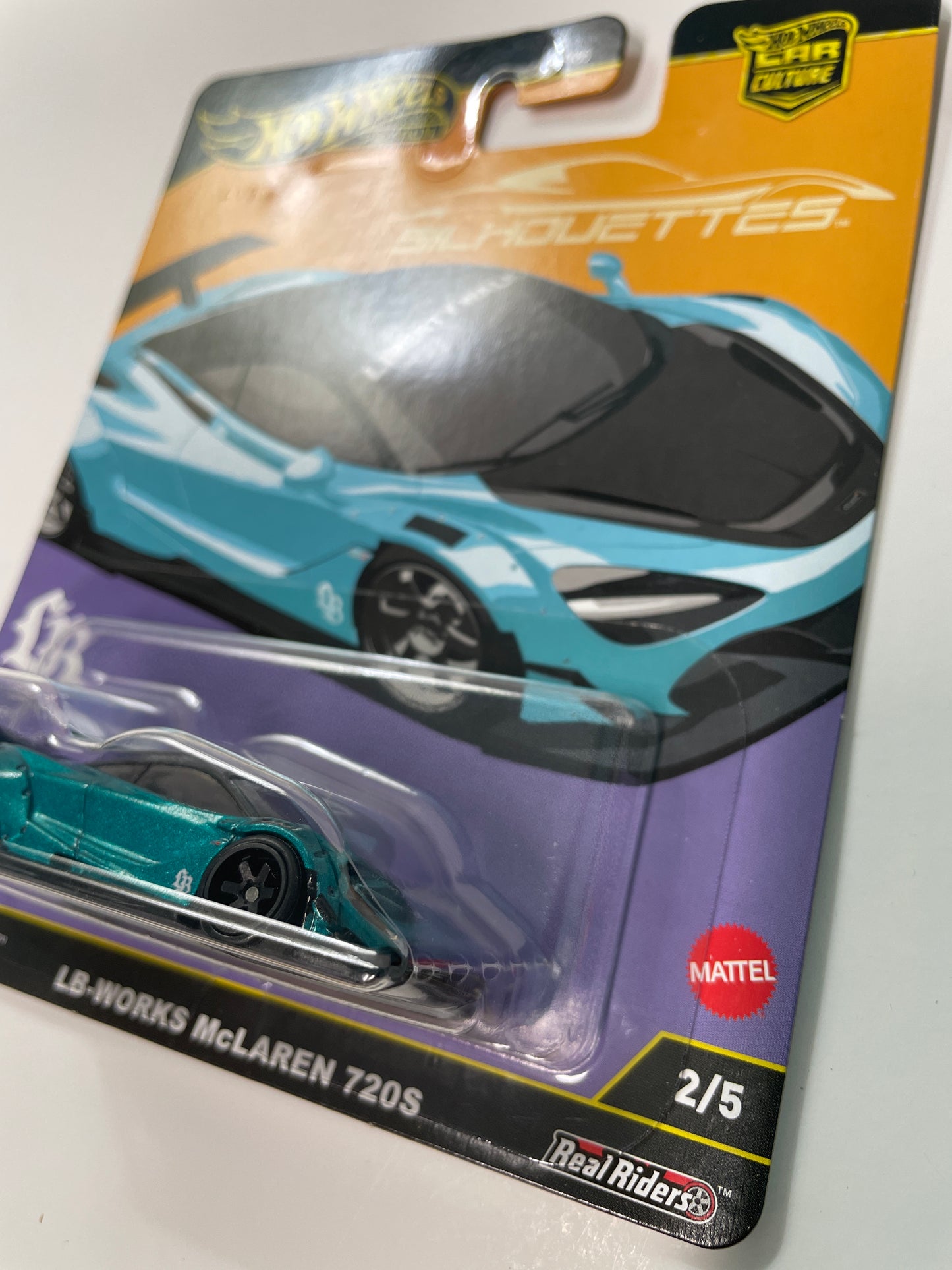 Hot Wheels 1/64 Car Culture Silhouettes LB-Works McLaren 720S Blue - JBK47