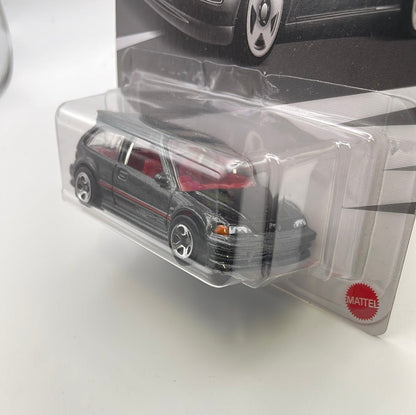 Hot Wheels 1/64 ‘90 Honda Civic EF Black & Grey - Damaged Box
