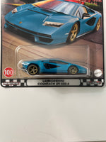 Hot Wheels 1/64 Boulevard Mix V Lamborghini Countach LPI 800-4 Blue - Damaged Card